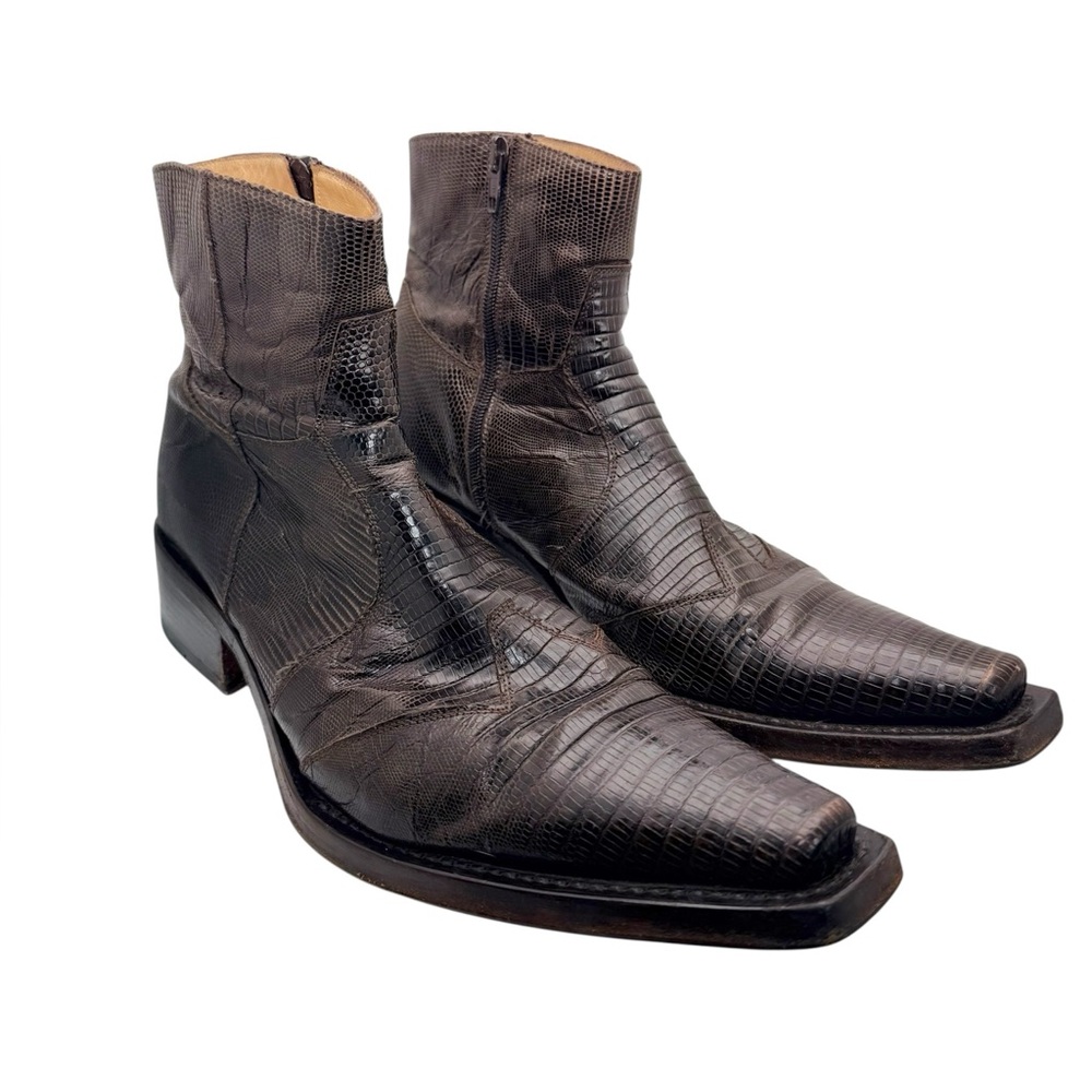 Gianni Barbato Exotic Leather Boots Size 45 Italy 2002